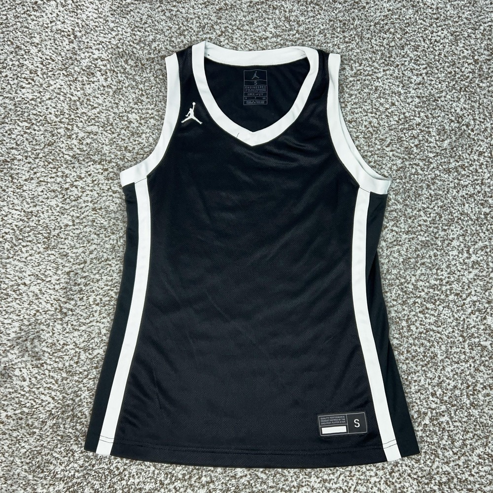 Jordan‎ Tank Top Womens Small Black Dri-FIT Basketball Jersey Gym Workout